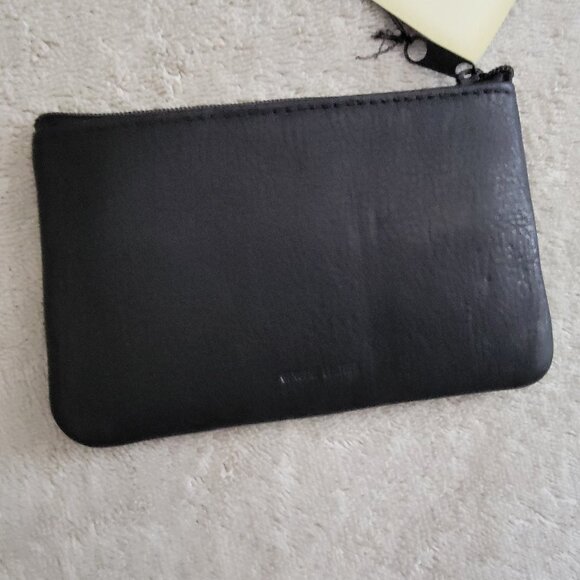 Vintage Cherokee Black Leather Wristlet/Coin Purse w Id Pouch - Picture 8 of 13